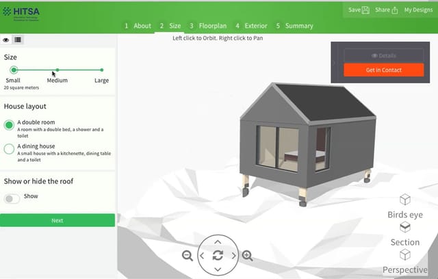 Modular stilt house with small environmental footprint